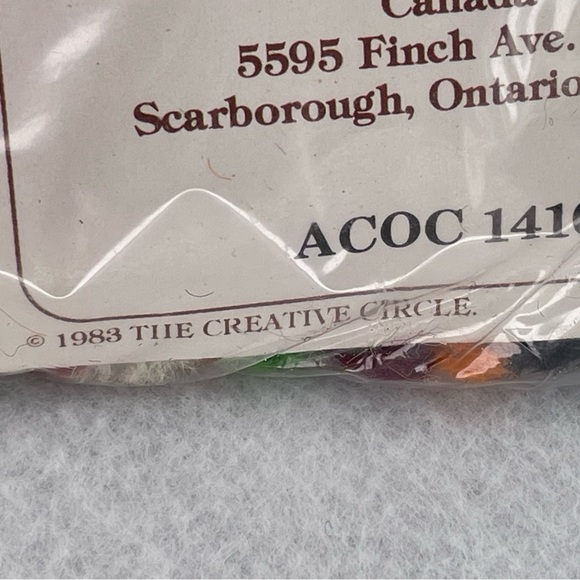 VTG The Creative Circle DIY Needlepoint Kit 1424 Harvest Time 1983 Embroidery - Picture 7 of 12